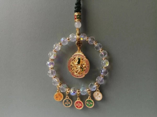 Rainbow Crystal Success Horse – Rearview Mirror Pendant