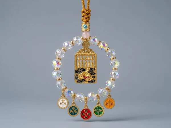 Rainbow Crystal Fortune Abacus – Rearview Mirror Pendant