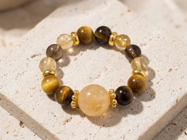 Golden Tiger’s Eye Ring – Minimalist Luxury