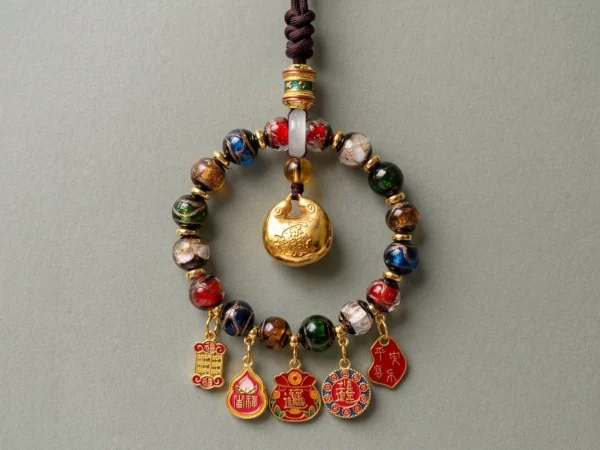 Incense Ash Glass “Bring Wealth” Car Charm