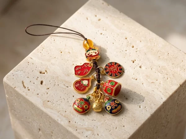 Four-legged Gold-Eating Beast Charm Accessories for Phones and Keys