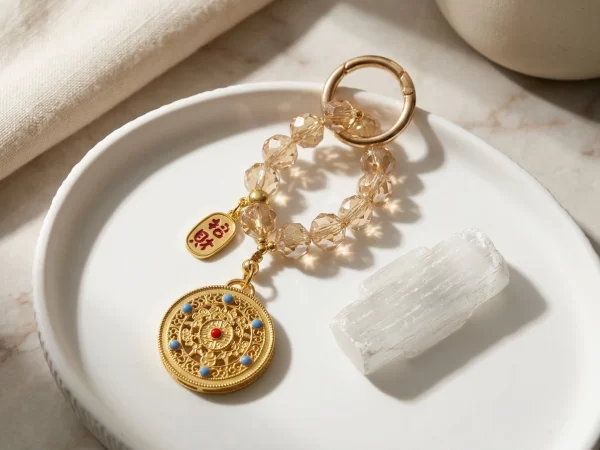 Fivefold Blessings – Complete Good Fortune Charm Accessories for Phones and Keys