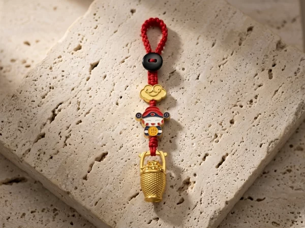 Bucket of Gold – Wealth Overflowing Charm  Accessories for Phones and Keys